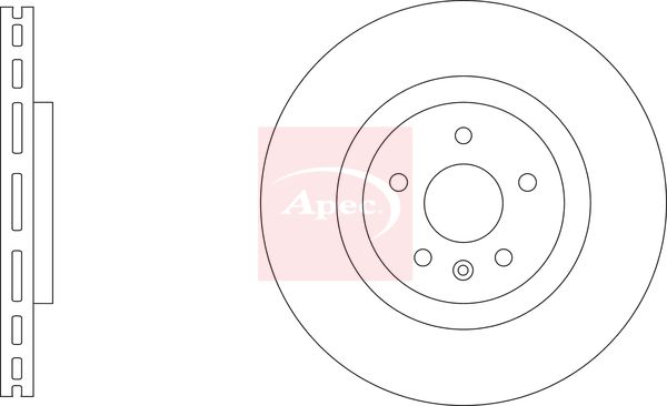 Apec Brake Disc DSK3445 - image 2