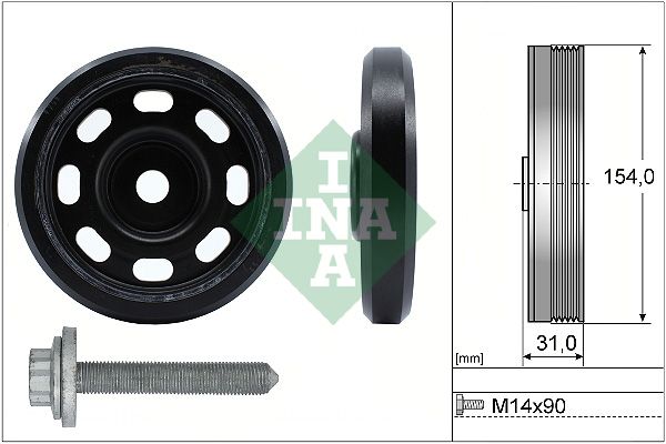 INA Crankshaft Pulley (tvd) 544017020 - image 2