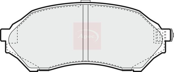 Apec Brake Pads Set PAD1081 - image 2