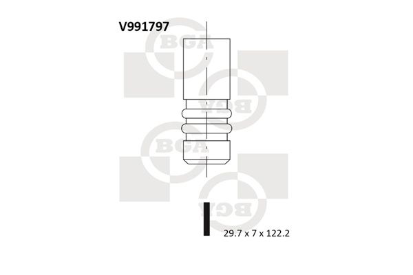 BGA Intake Valve Inlet V991797 - image 2