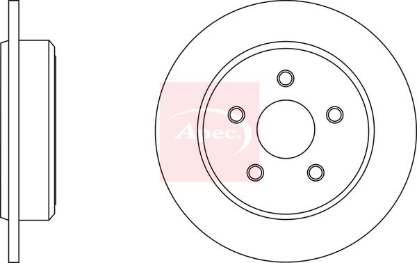 Apec Brake Disc DSK2562 - image 2