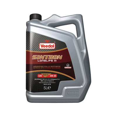 Veedol Sintron Longlife Iii 5W30 Fully Synthetic 5 5005D - tradevehicleparts.co.uk