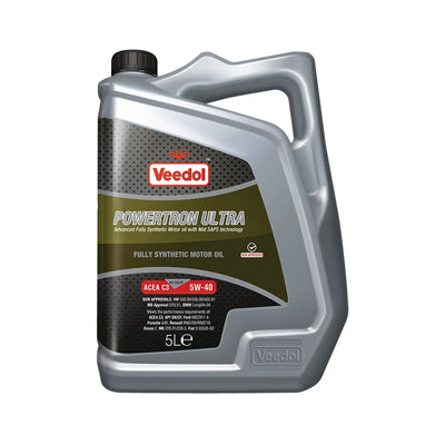 Veedol Powertron Ultra 5W40 Fully Synth 5L 5013D - tradevehicleparts.co.uk