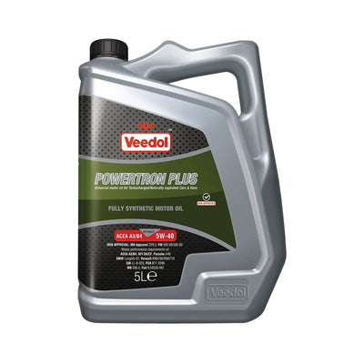 Veedol Powertron Plus 5W40 Fully Synth 5L 5017B - tradevehicleparts.co.uk