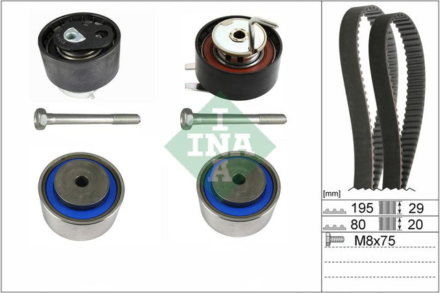 INA Timing Belt Kit 530076610 - image 2