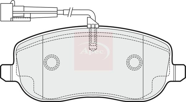 Apec Brake Pads Set PAD1500 - image 2