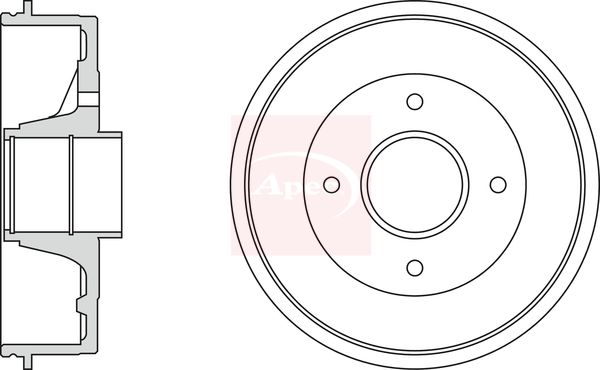 Apec Brake Drum DRM9148 - image 2