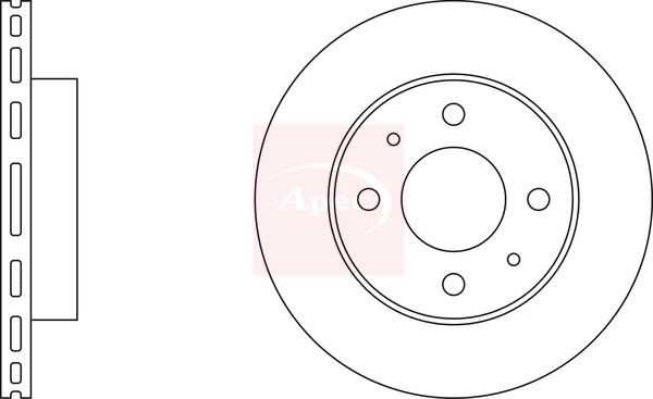 Apec Brake Disc DSK226 - image 2