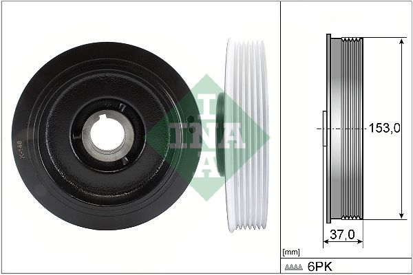 INA Crankshaft Pulley (tvd) 544005810 - image 2