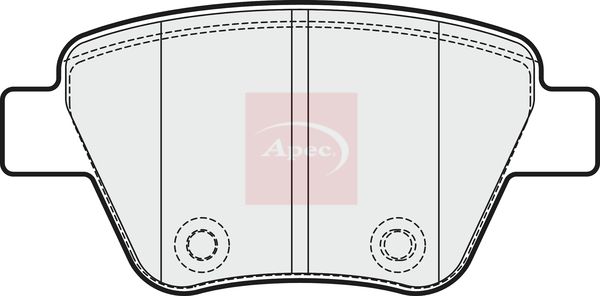 Apec Brake Pads Set PAD1751 - image 2