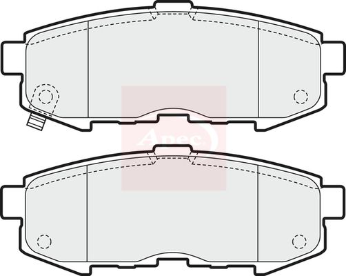 Apec Brake Pads Set PAD1603 - image 2