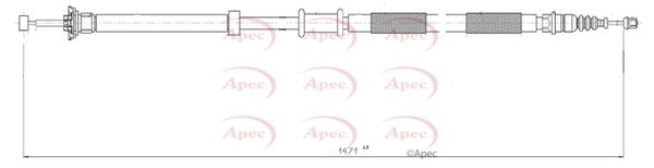 Apec Handbrake Cable CAB1279 - image 2