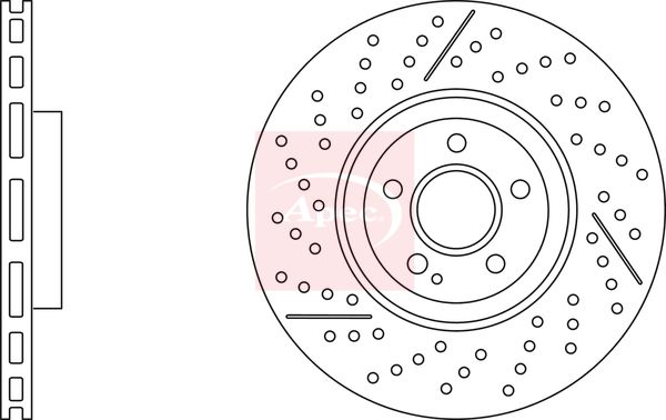 Apec Brake Disc DSK3279 - image 2