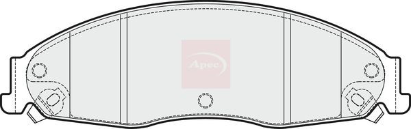 Apec Brake Pads Set PAD1702 - image 2