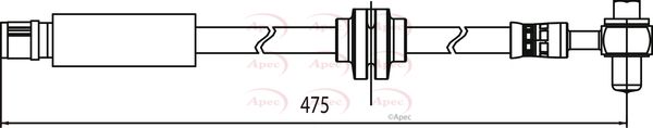 Apec Brake Hose HOS3887 - image 2