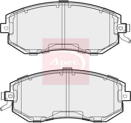 Apec Brake Pads Set PAD1868 - image 3