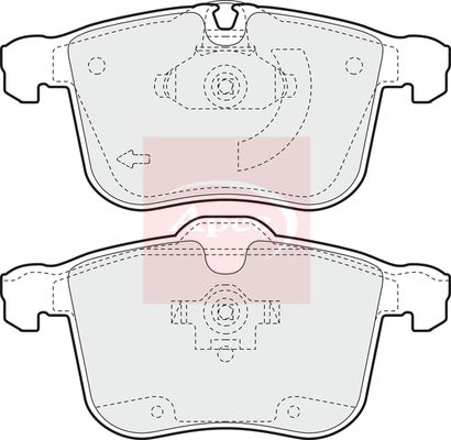Apec Brake Pads Set PAD1358 - image 2