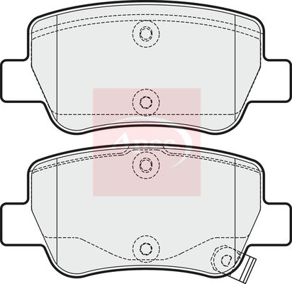 Apec Brake Pads Set PAD1723 - image 2