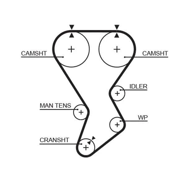 Gates Timing Belt PowerGrip 5351XS - image 2