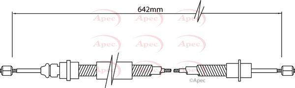 Apec Handbrake Cable CAB1350 - image 2