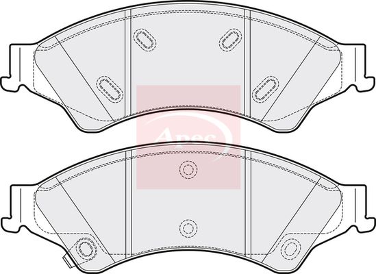 Apec Brake Pads Set PAD2038 - image 2