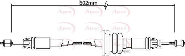 Apec Handbrake Cable CAB1314 - image 2