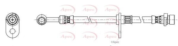 Apec Brake Hose HOS4491 - image 2