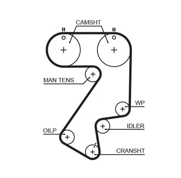 Gates Timing Belt PowerGrip 5404XS - image 2