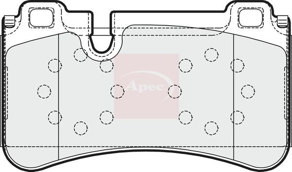Apec Brake Pads Set PAD1610 - image 2