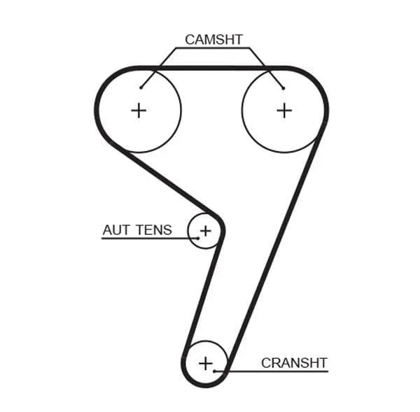 Gates Timing Belt PowerGrip 5433XS - image 2