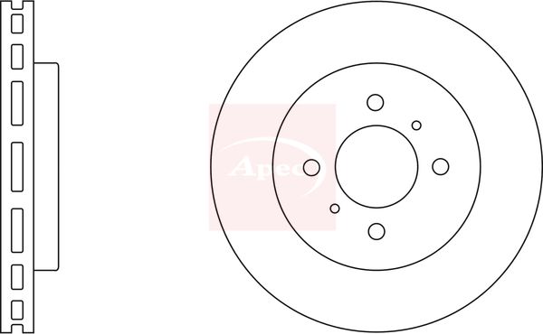 Apec Brake Disc DSK2064 - image 2
