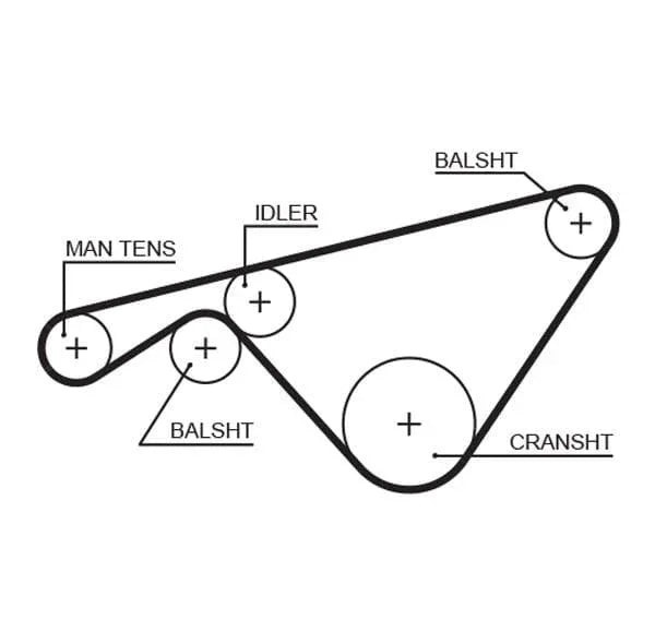 Gates Timing Belt PowerGrip 5463XS - image 2