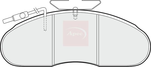 Apec Brake Pads Set PAD838 - image 2