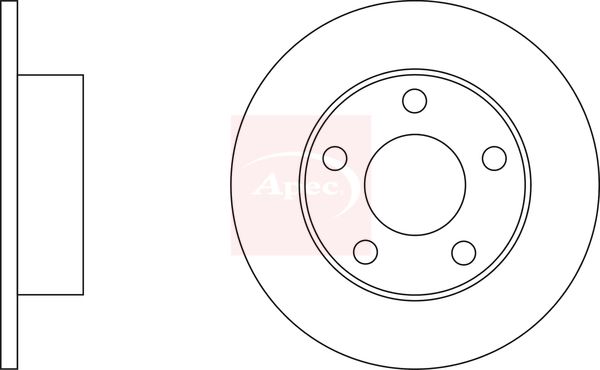 Apec Brake Disc DSK2053 - image 2