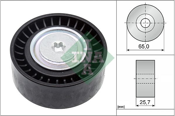 INA Drive Belt Deflection Guide Pulley 532090710 - image 2