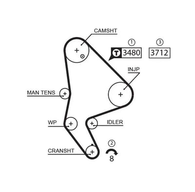 Timing Belt Gates PowerGrip® 5590XS - tradevehicleparts.co.uk