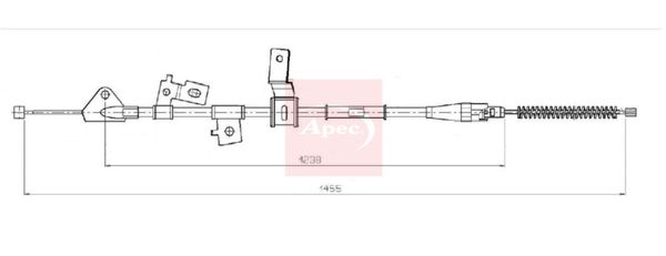 Apec Handbrake Cable CAB1855 - image 2