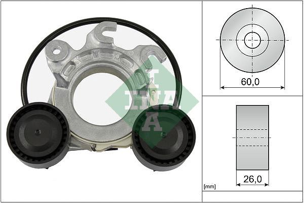 INA Drive Belt Tensioner Pulley 534085810 - image 2