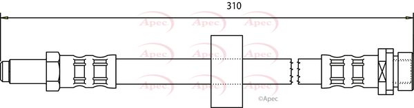 Apec Brake Hose HOS3202 - image 2