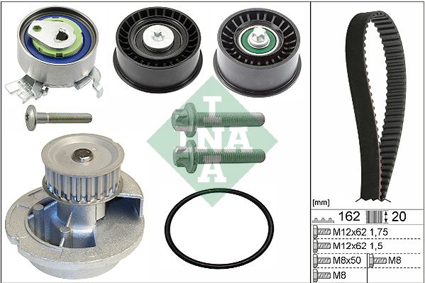 INA Timing Belt Kit & Water Pump 530044131 - image 2