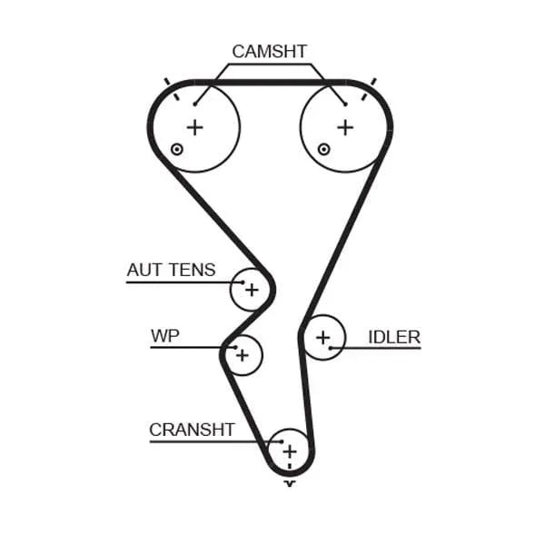 Gates Timing Belt PowerGrip 5615XS - image 2