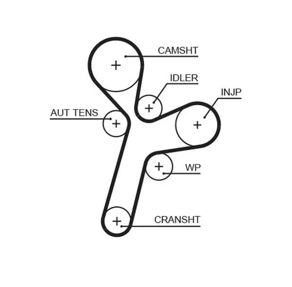 Gates Timing Belt PowerGrip 5634XS - image 2