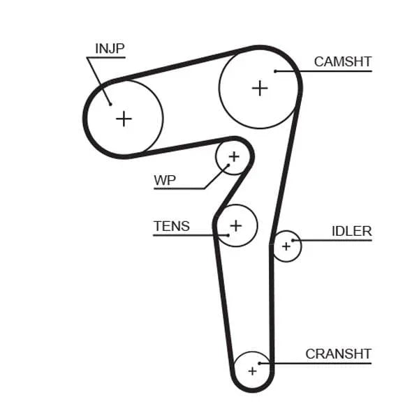 Gates Timing Belt PowerGrip 5646XS - image 2