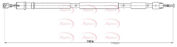 Apec Handbrake Cable CAB1621 - image 2