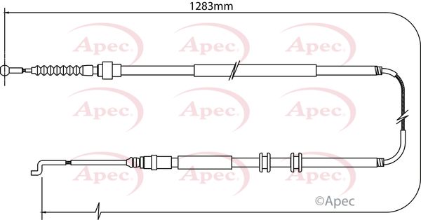 Apec Handbrake Cable CAB1523 - image 2