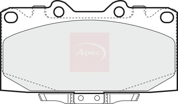 Apec Brake Pads Set PAD1304 - image 2