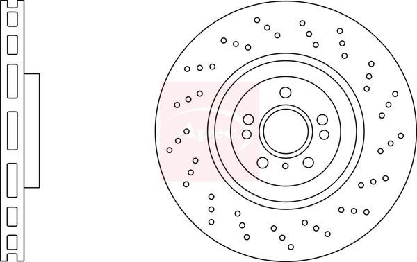 Apec Brake Disc DSK3276 - image 2