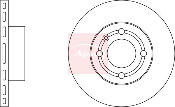 Apec Brake Disc DSK233 - image 3