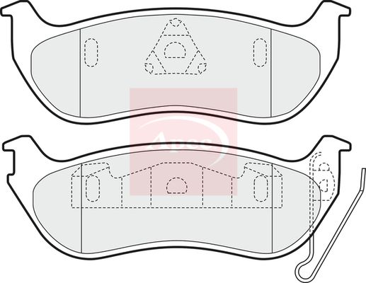 Apec Brake Pads Set PAD1601 - image 2