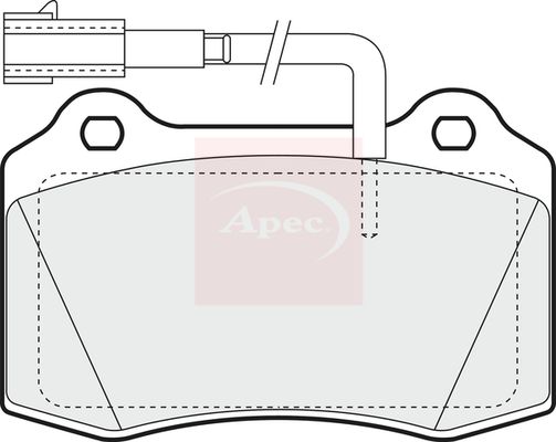 Apec Brake Pads Set PAD1297 - image 2